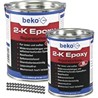 Beko 2-K Epoxy - Resina 1 kg (incluye 10 abrazaderas de sujecin)